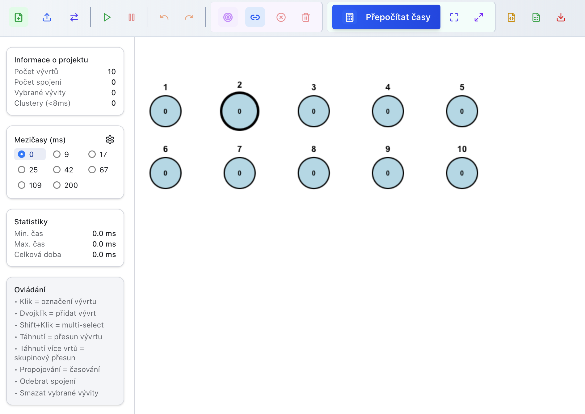 Navrhněte vrtnou síť